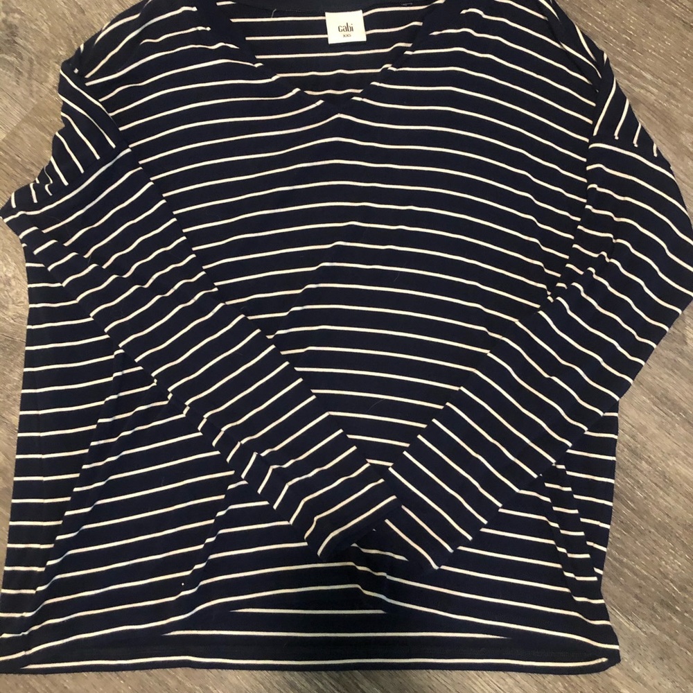 Cabi striped long sleeve tee